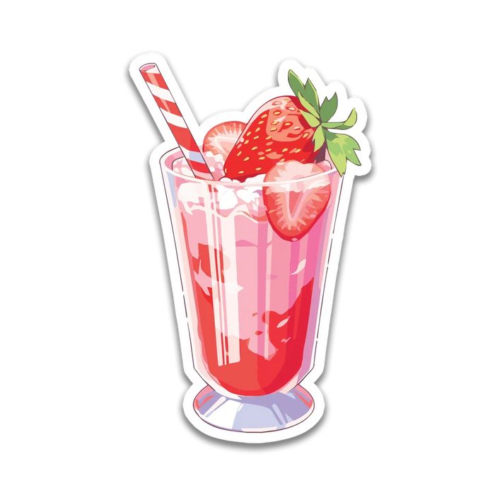 Stick With Finn Strawberry Milkshake Sticker