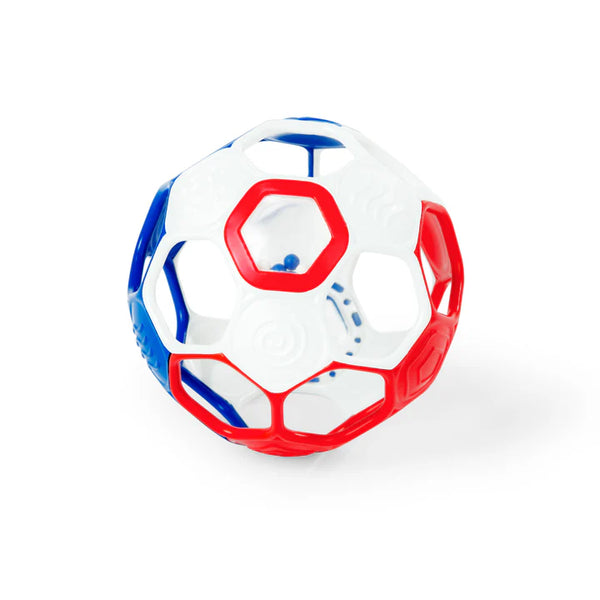 Bright Starts Oball Grippin’ Goals™ Rattle Ball – Red, White & Blue