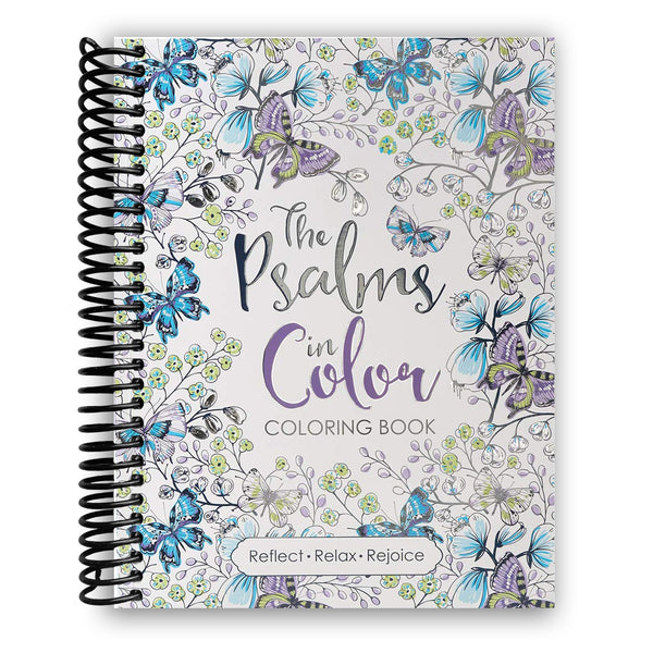 Lay it Flat The Psalms in Color Inspirational Coloring Book with Scripture for Women and Teens (Spiral Bound)