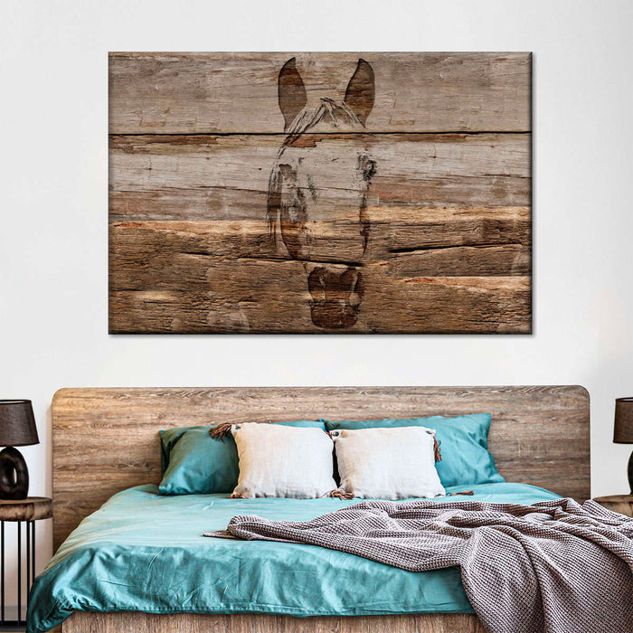 ElephantStock Rustic Horse Wall Art