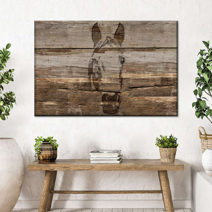 ElephantStock Rustic Horse Wall Art