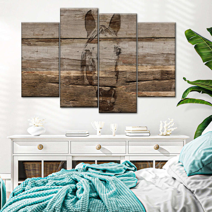 ElephantStock Rustic Horse Wall Art