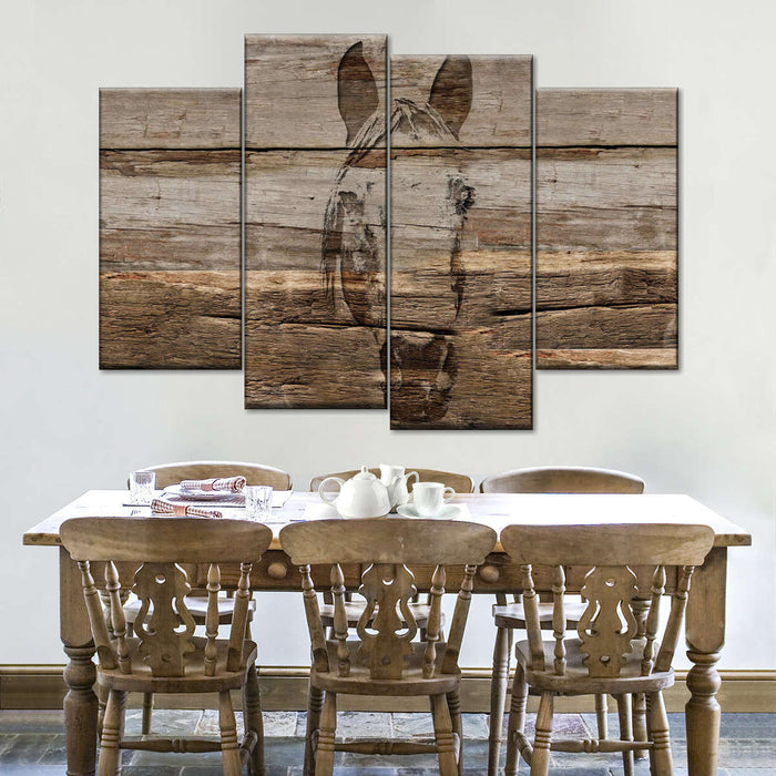 ElephantStock Rustic Horse Wall Art