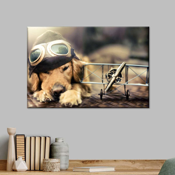 ElephantStock Dog Pilot Wall Art