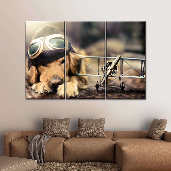 ElephantStock Dog Pilot Wall Art