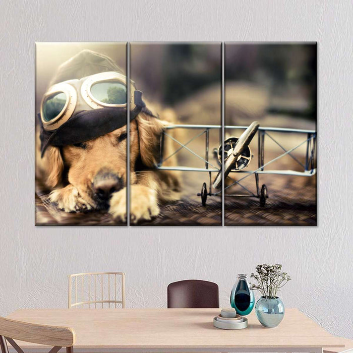 ElephantStock Dog Pilot Wall Art