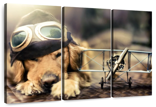 ElephantStock Dog Pilot Wall Art