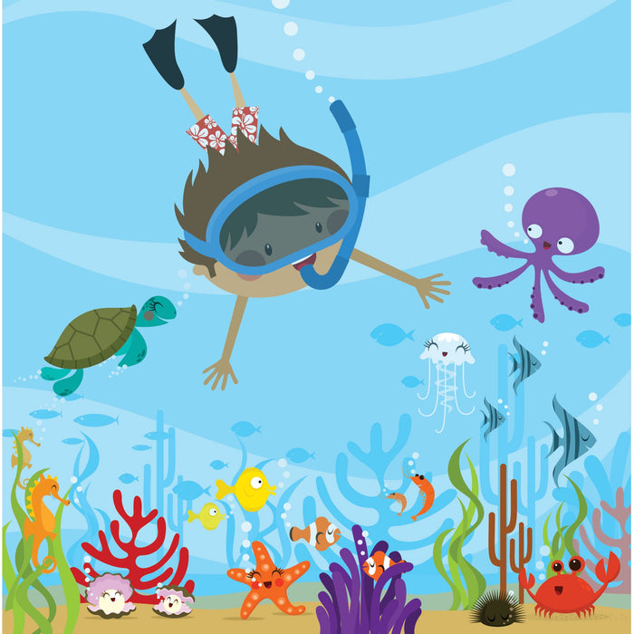 Fathead Nursery: Diving Mural - Removable Wall Adhesive Decal