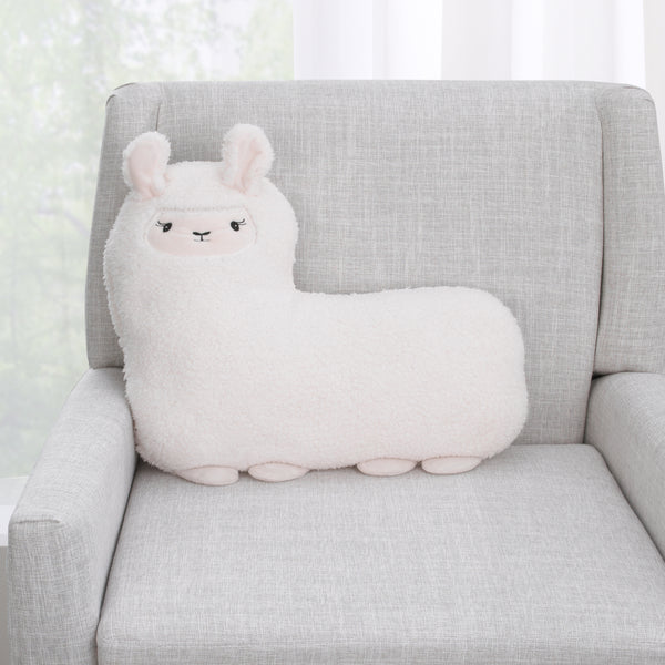 Little Love by NoJo Llama Shaped Decorative Pillow