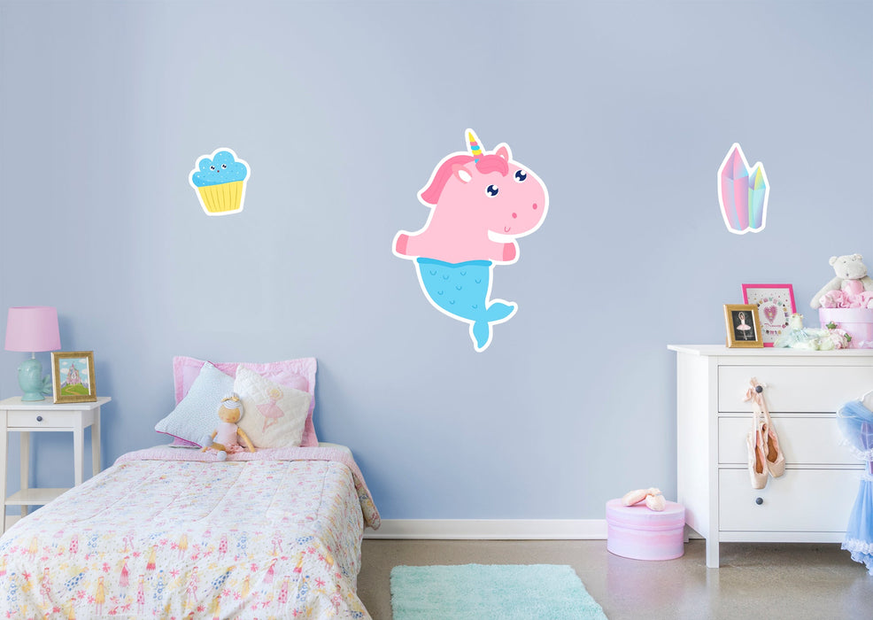 Fathead Mythical Creatures Unicorn Vinyl Die-Cut Character Removable Wall Adhesive Decal