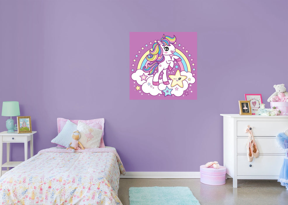 Fathead Mythical Creatures: Unicorn Mural - Removable Wall Adhesive Decal