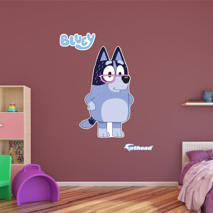 Fathead Bluey: Nanna RealBig - Officially Licensed BBC Removable Adhesive Decal