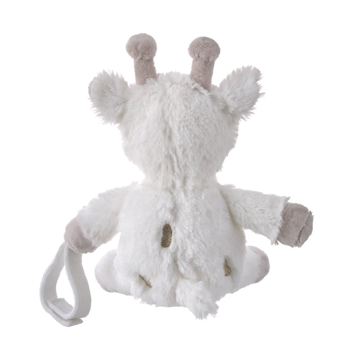 Little Love by NoJo Giraffe Shaped White and Tan Plush Pacifier Buddy