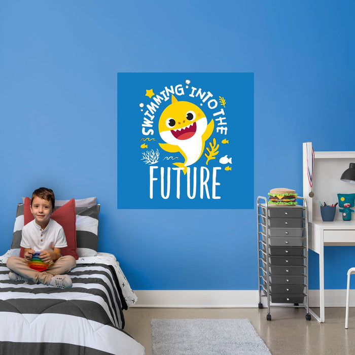 Fathead Baby Shark: Future Poster - Officially Licensed Nickelodeon Removable Adhesive Decal