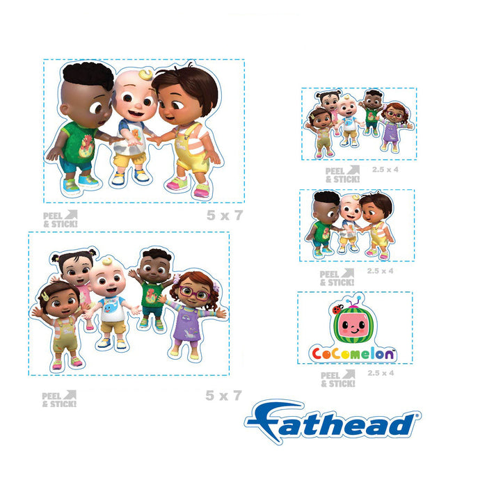 Fathead JJ Friends Minis        - Officially Licensed CoComelon Removable     Adhesive Decal