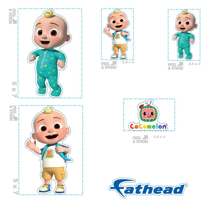 Fathead JJ Minis        - Officially Licensed CoComelon Removable     Adhesive Decal