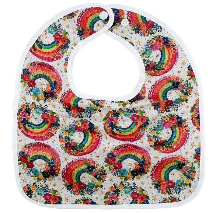 Texas Tushies Rainbow Embroidery - The Flip Bib