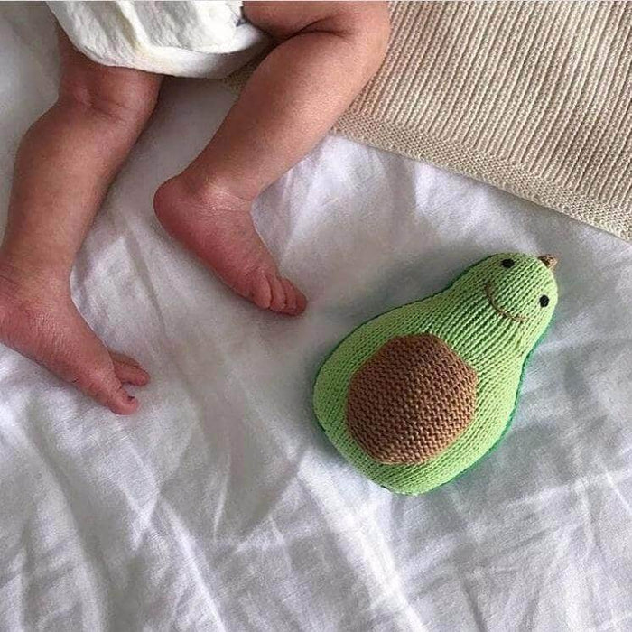 Estella Organic Baby Toys - Newborn Rattles | Avocado