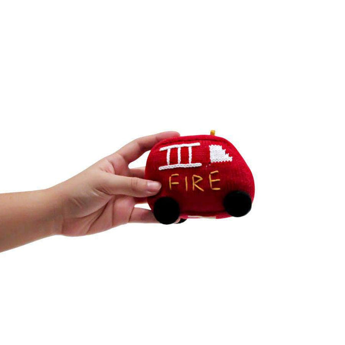 Estella Organic Baby Toys - Newborn Rattles | Fire Truck