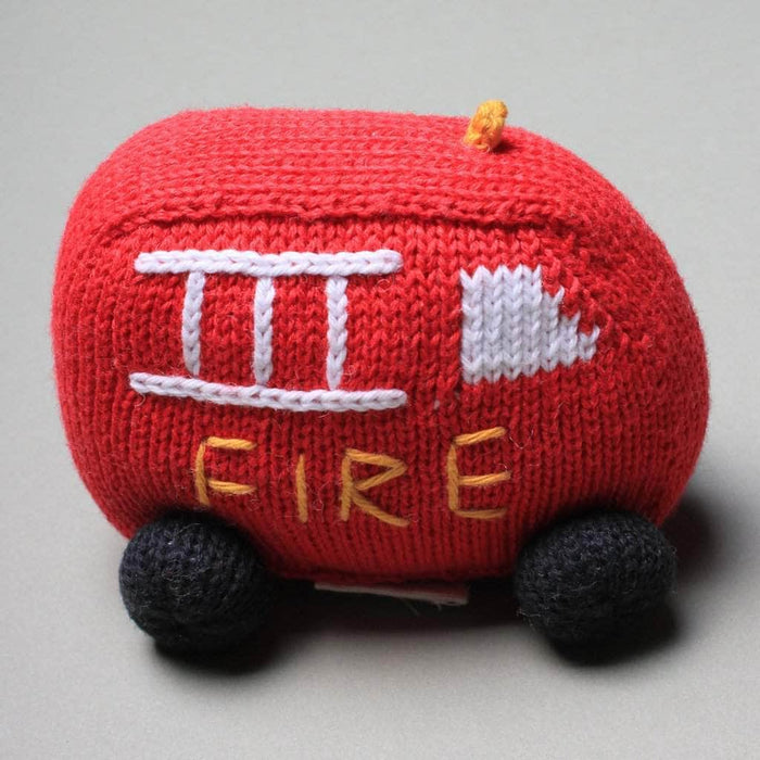 Estella Organic Baby Toys - Newborn Rattles | Fire Truck