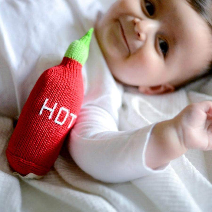 Estella Organic Baby Toys - Newborn Rattles | Hot Sauce