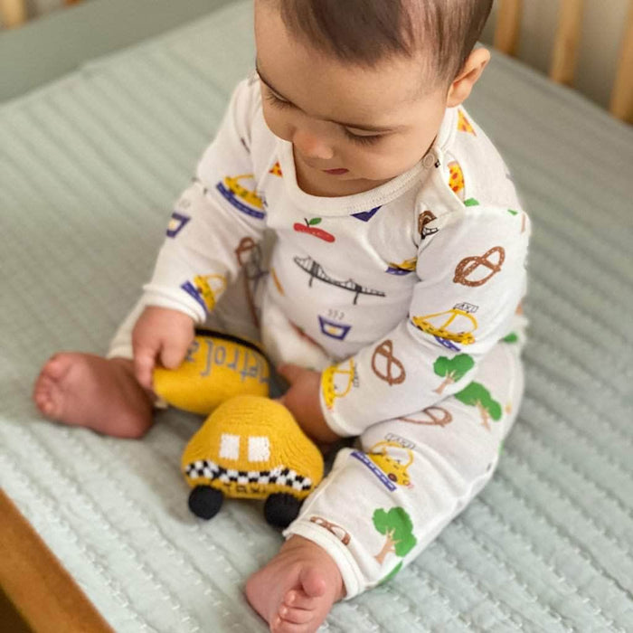 Estella Organic Baby Toys - Newborn Rattles | New York Metro or Subway Card