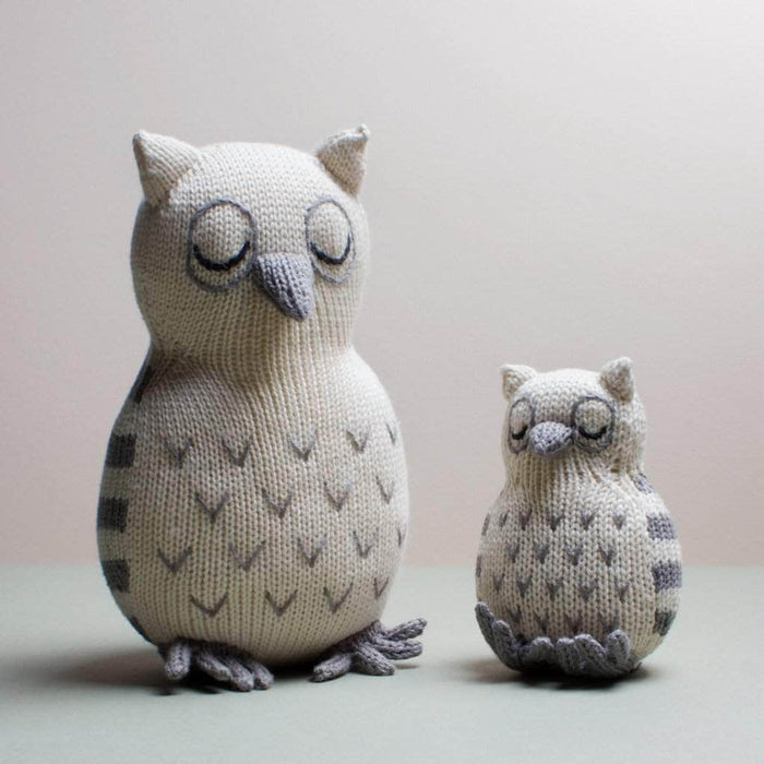 Estella Organic Baby Toys - Newborn Rattles | Owl
