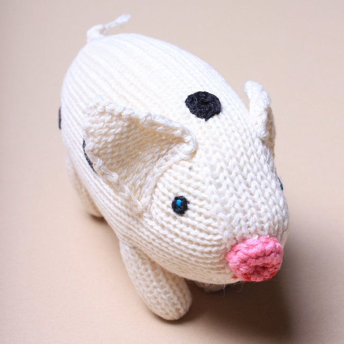Estella Organic Baby Toys - Newborn Rattles | Pig
