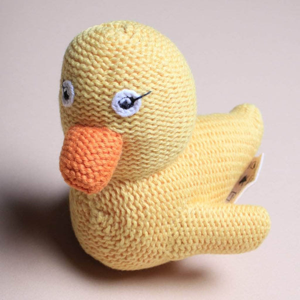 Estella Organic Baby Toys - Newborn Rattles | Rubber Ducky