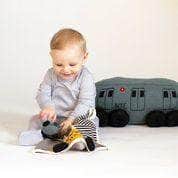Estella Organic Baby Toys - Newborn Rattles | Subway Train Car