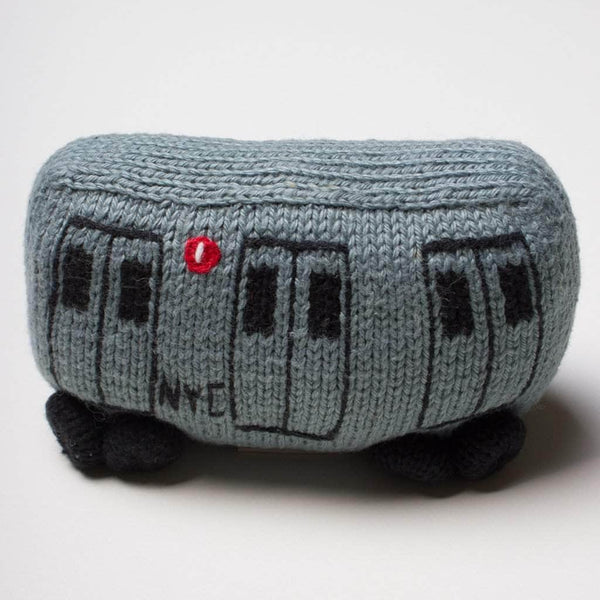 Estella Organic Baby Toys - Newborn Rattles | Subway Train Car