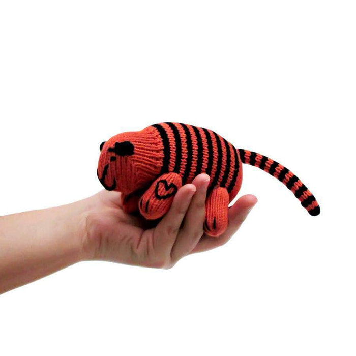 Estella Organic Baby Toys - Newborn Rattles | Tiger