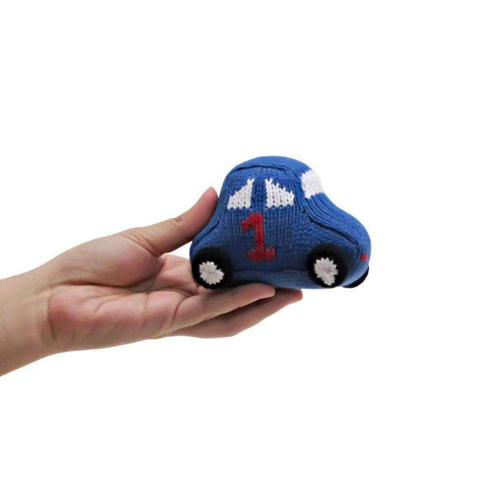Estella Race car toys - organic baby rattles