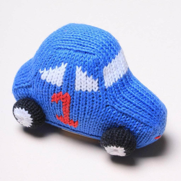Estella Race car toys - organic baby rattles