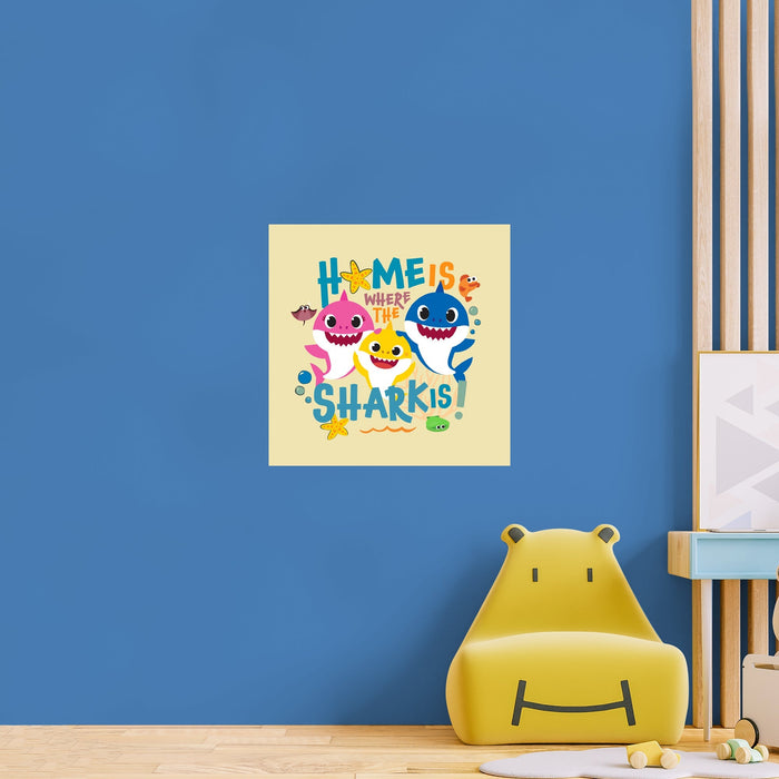Fathead Baby Shark: Home Poster - Officially Licensed Nickelodeon Removable Adhesive Decal