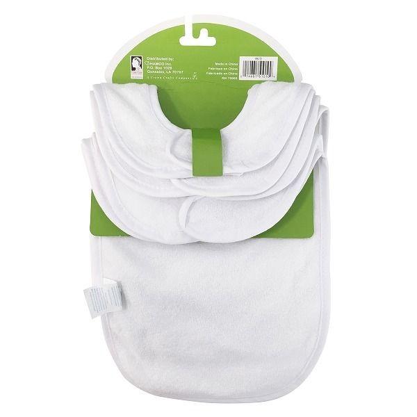 Neat Solutions Baby Bibs, White - 10 count