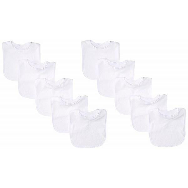 Neat Solutions 10 pack White Terry Feeder Bibs