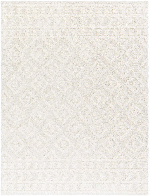 Hauteloom Eivin Cream Diamonds Plush Rug