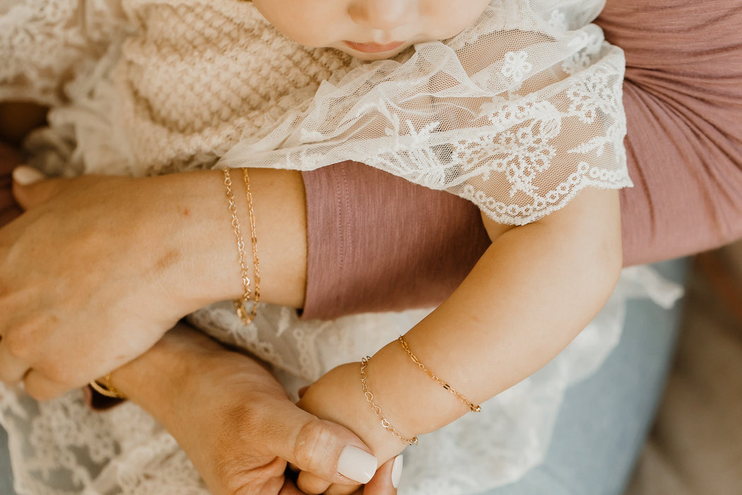 Reverie Threads Mommy & Me Stella Bracelet - 14K Gold Filled