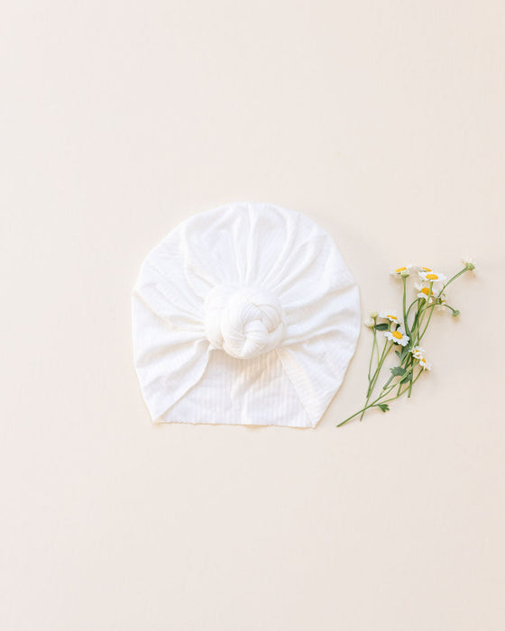 Reverie Threads Little Knots Turban in White