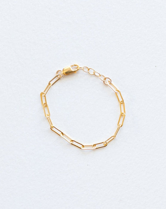 Reverie Threads Mommy & Me Paperclip Bracelet - 14K Gold Filled