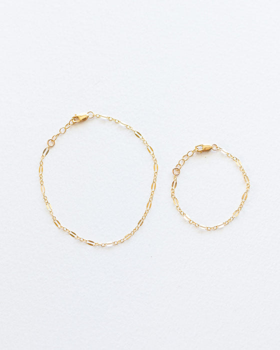 Reverie Threads Mommy & Me Stella Bracelet - 14K Gold Filled