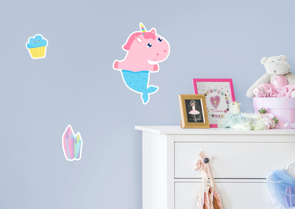 Fathead Mythical Creatures Unicorn Vinyl Die-Cut Character Removable Wall Adhesive Decal