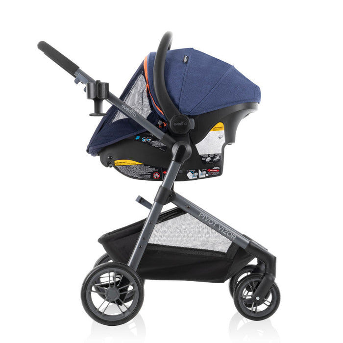 Evenflo® Pivot Vizor Travel System with LiteMax Infant Car Seat