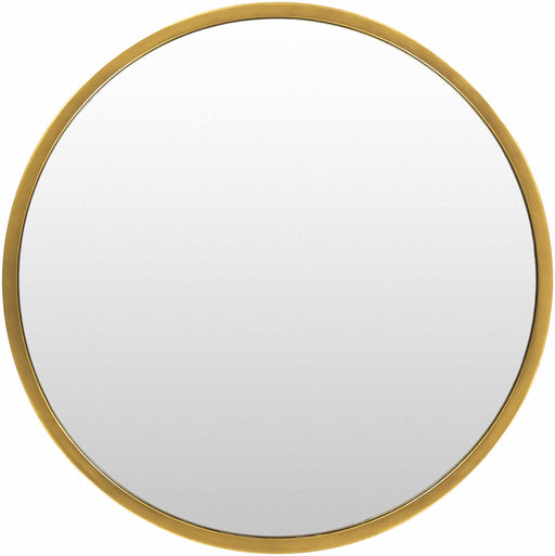 Hauteloom Guinda Round Gold Framed Wall Mirror
