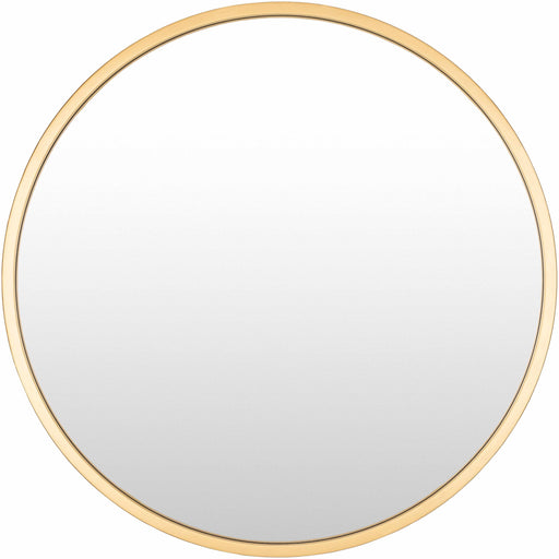 Hauteloom Guinda Round Gold Framed Wall Mirror