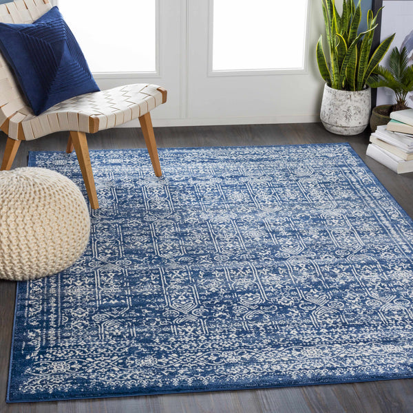 Hauteloom Michie Dark Blue Area Rug