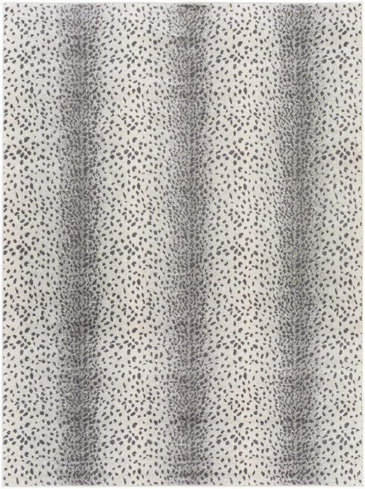 Hauteloom Pointblank Gray Leopard Print Rug