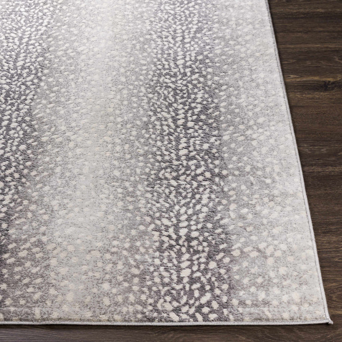 Hauteloom Pointblank Gray & Charcoal Leopard Print Rug