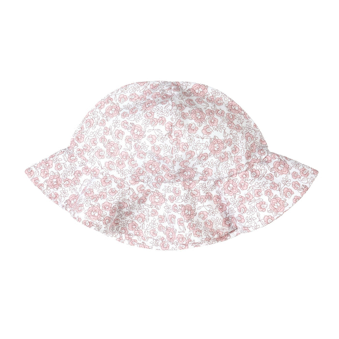 Bebe Sweeny ROSE SWEET | Girls Pink Floral Cotton Sun Hat